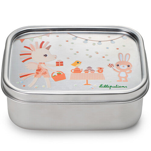lilliputiens rvs broodtrommel happy lena | 22.84468 | 1