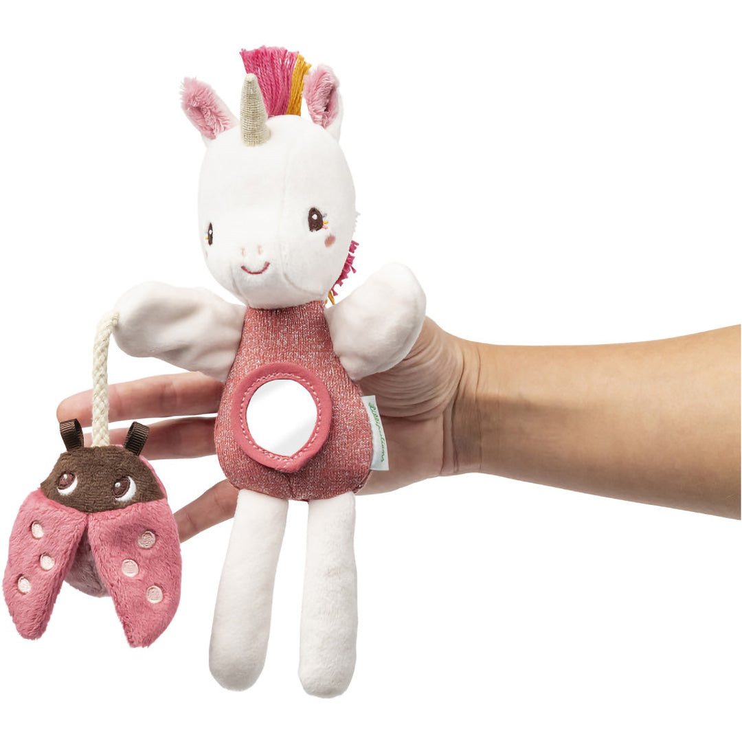 lilliputiens activiteitenhandpop met rammelaar - lena - 23cm | 22.83599 | 2