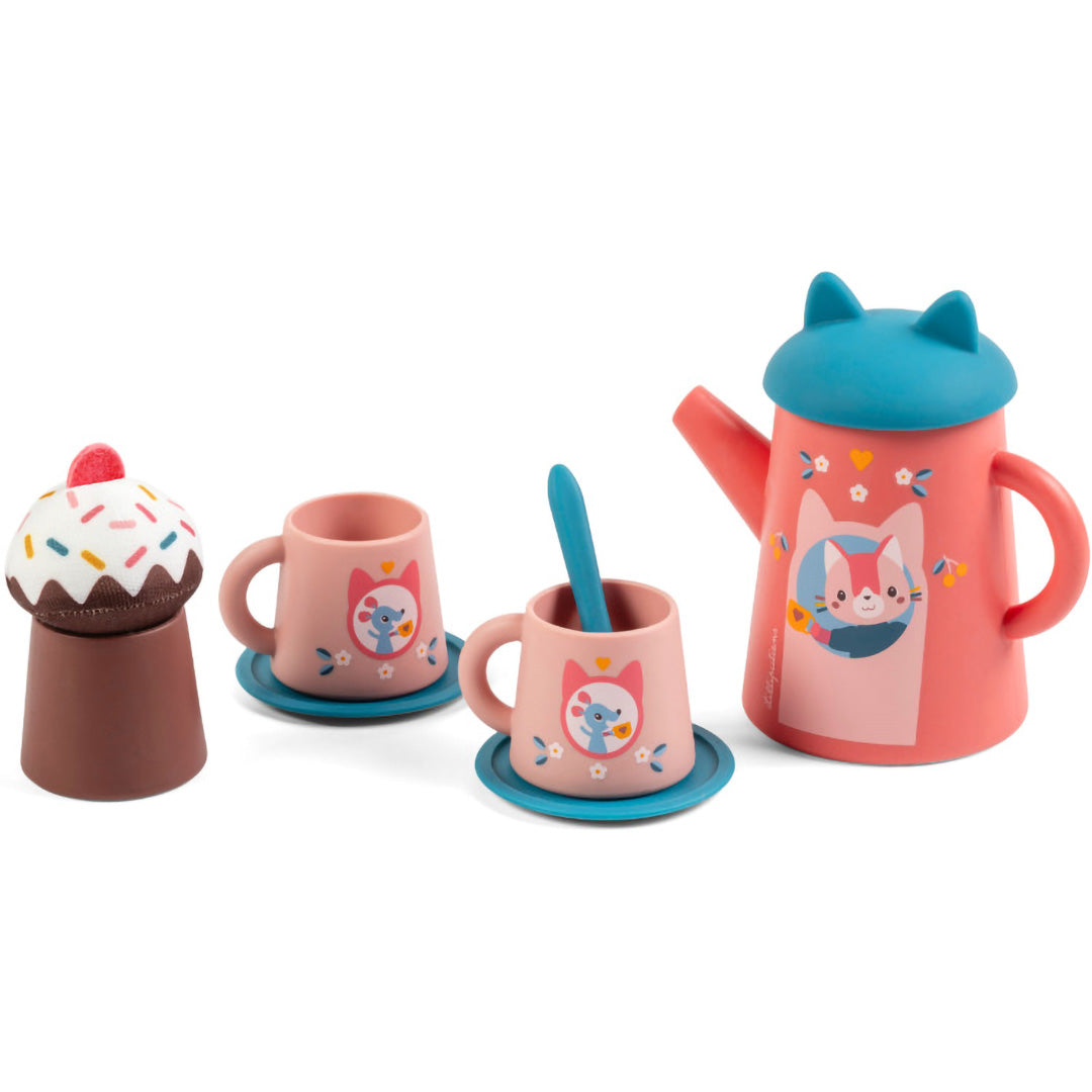 lilliputiens badspeelgoed theeset - jeanne - 9-delig | 22.83662| 1