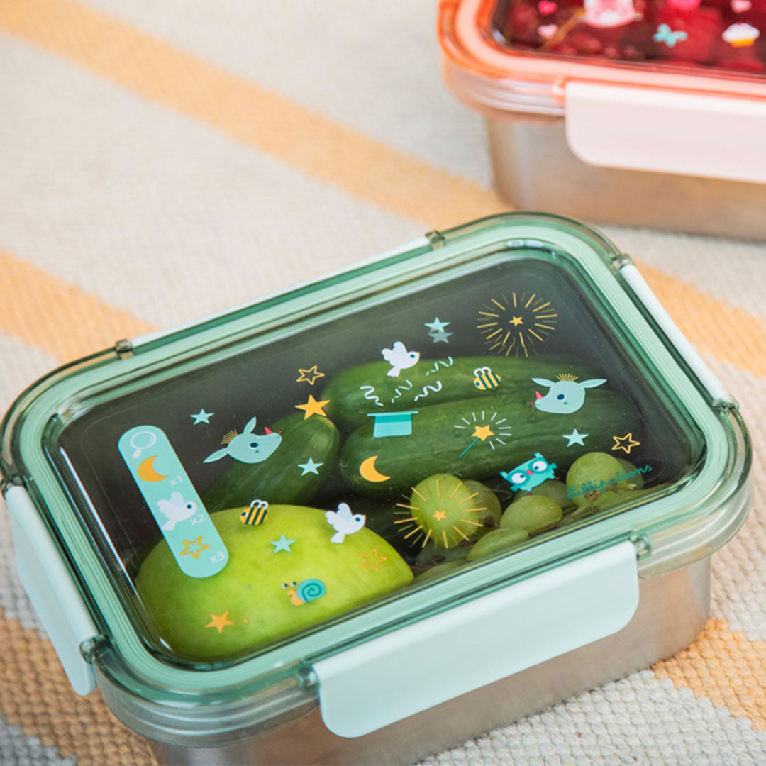 lilliputiens rvs broodtrommel joe | LIPU84504 | 3