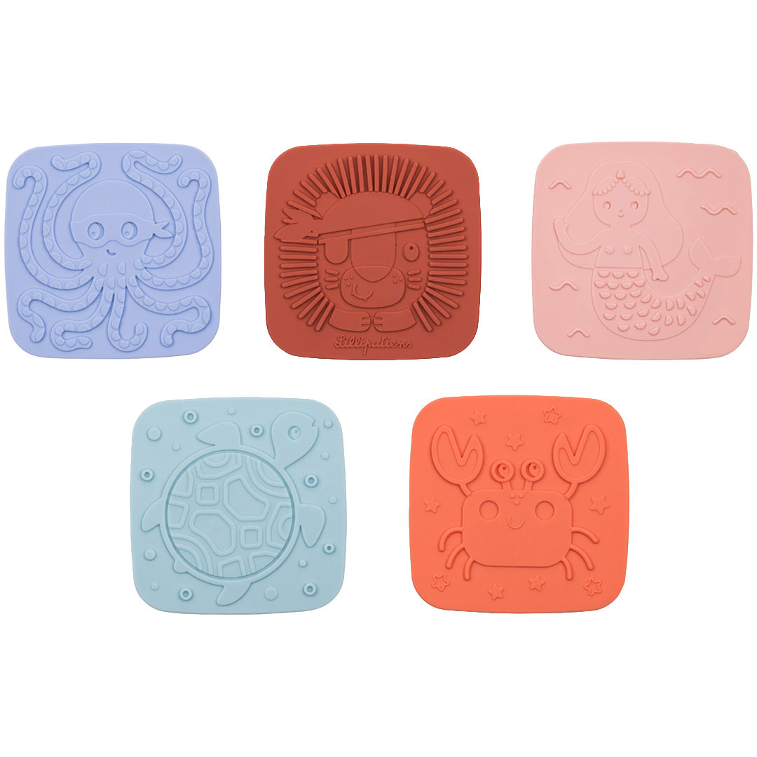 lilliputiens sensorische badtegel - 5st | LIPU83699 | 