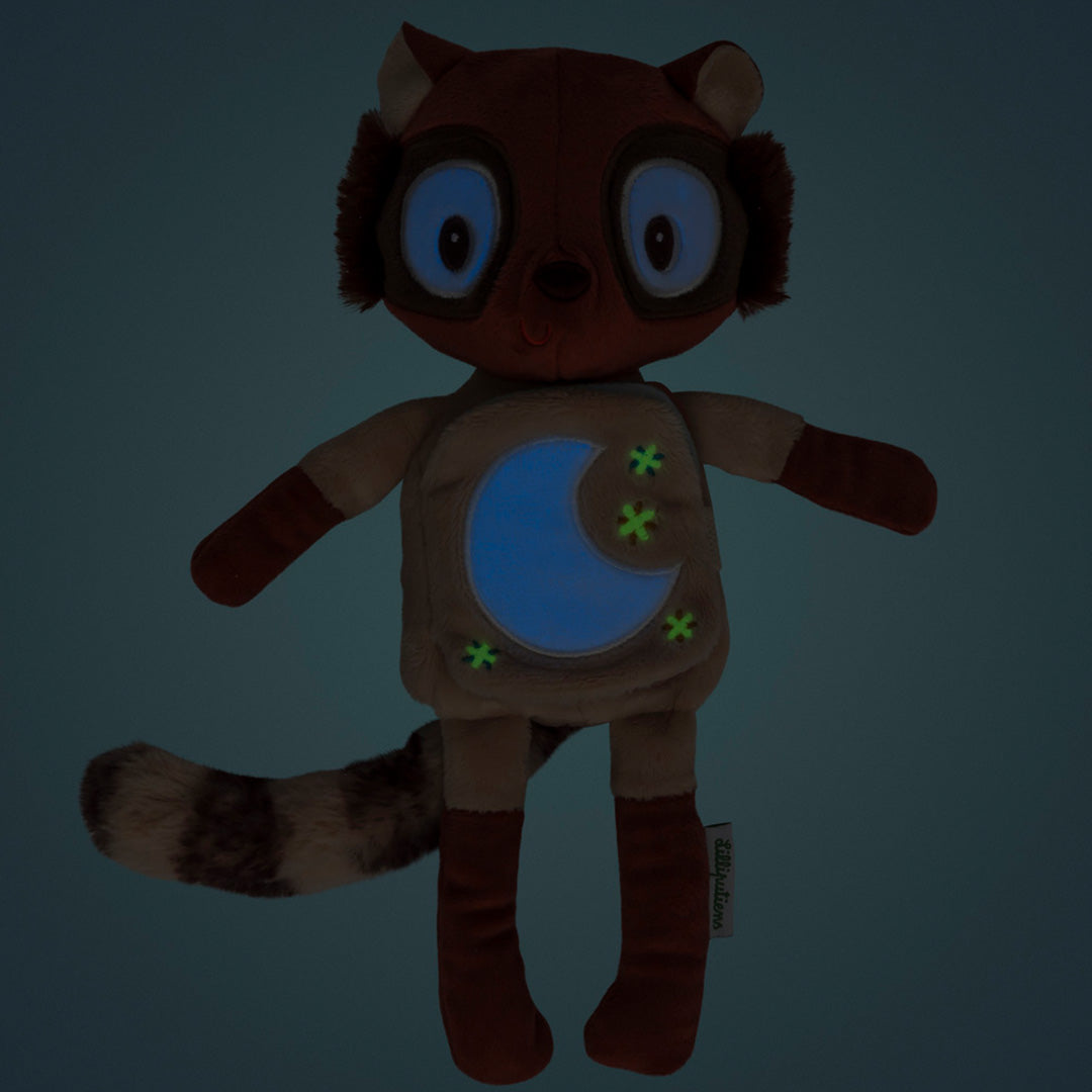 lilliputiens vertelknuffel glow in the dark - elvis - 28 cm | LIPU83676 | 3