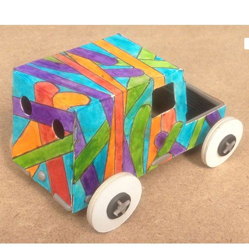 litogami bouwpakketje auto met zonnepaneel   | 20012 | 2