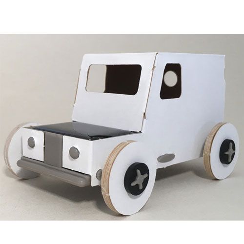 litogami bouwpakketje auto met zonnepaneel   | 20012 | 3