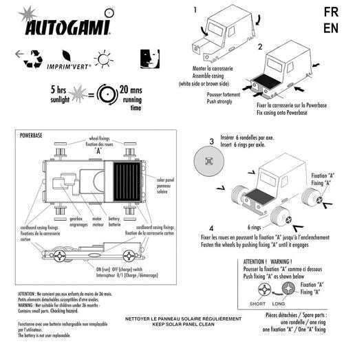 litogami bouwpakketje auto met zonnepaneel   | 20012 | 4