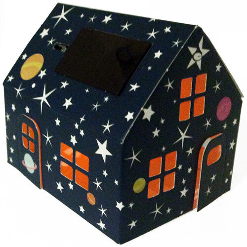litogami bouwpakketje huisje met zonnepaneel - sterren  | 2004STA | 5