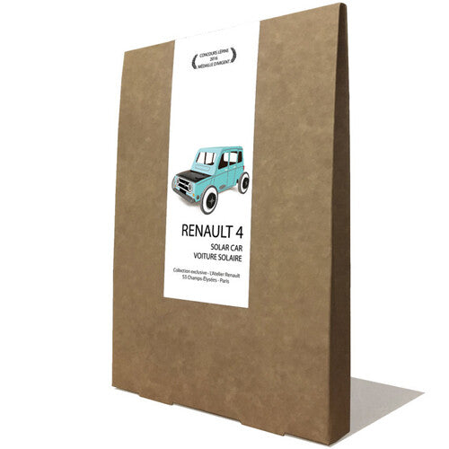 litogami bouwpakketje renault 4L met zonnepaneel - blauw | 200124L | 1
