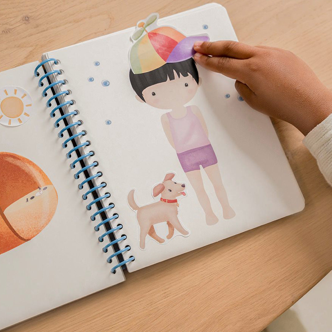 little dutch aankleed- en stickerboek jim and friends | 125407 | 1