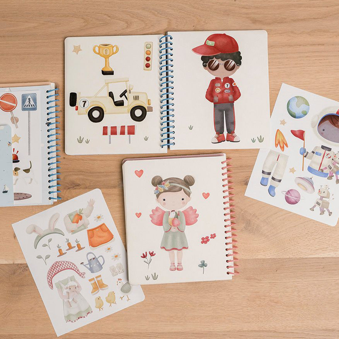 little dutch aankleed- en stickerboek jim and friends | 125407 | 5