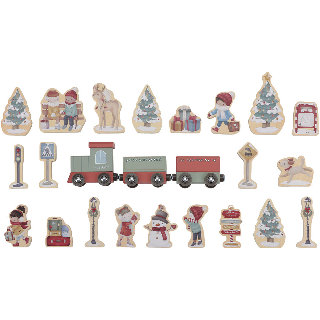 little dutch adventskalender treinbaan | LD4880 | 7