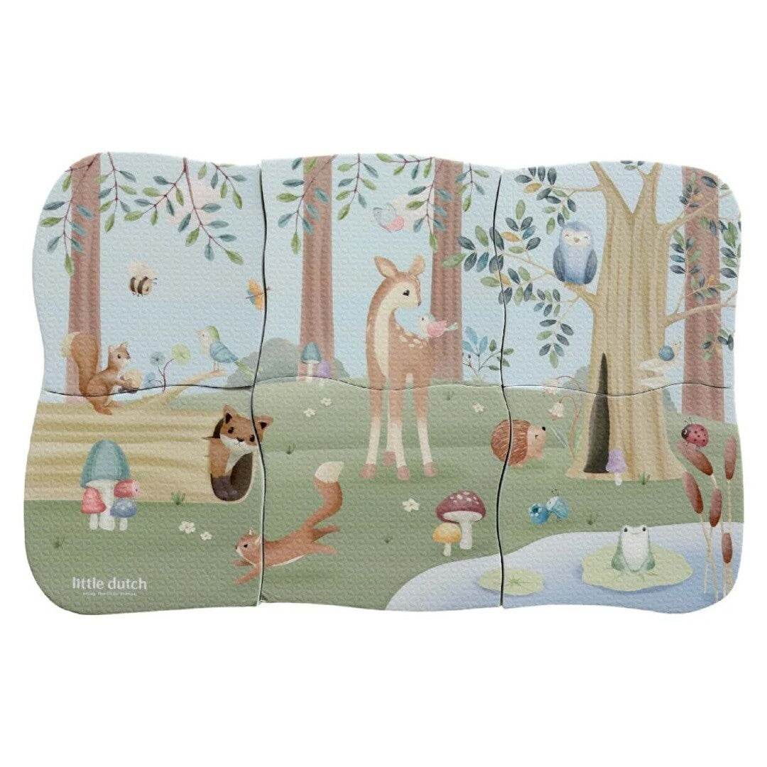 little dutch badpuzzel forest friends - 6st | 2013813 | 0