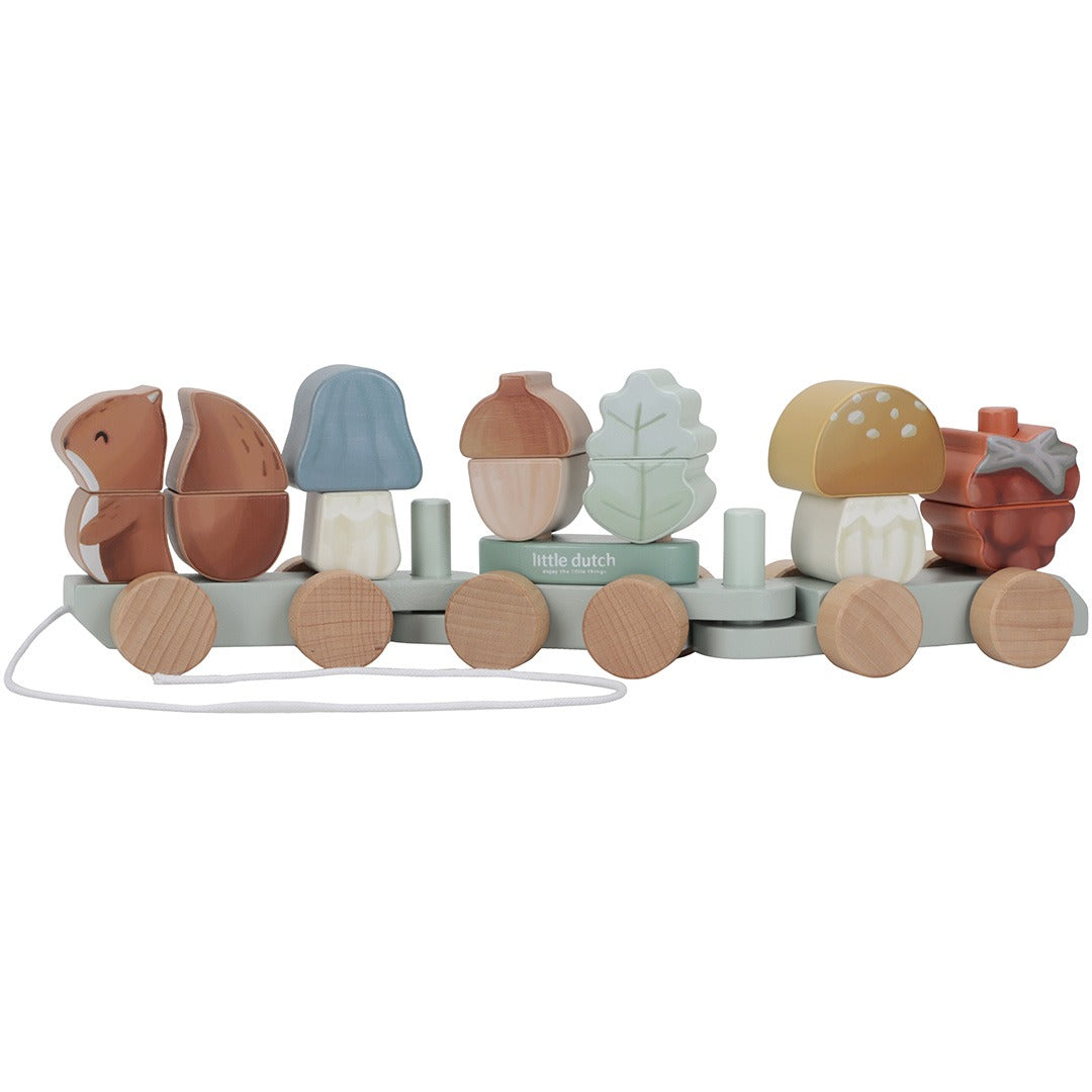 little dutch blokkentrein forest friends - eekhoorn | LD7235 | 5