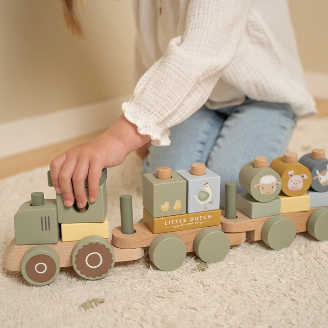 little dutch blokkentrein tractor | LD7154 | 2