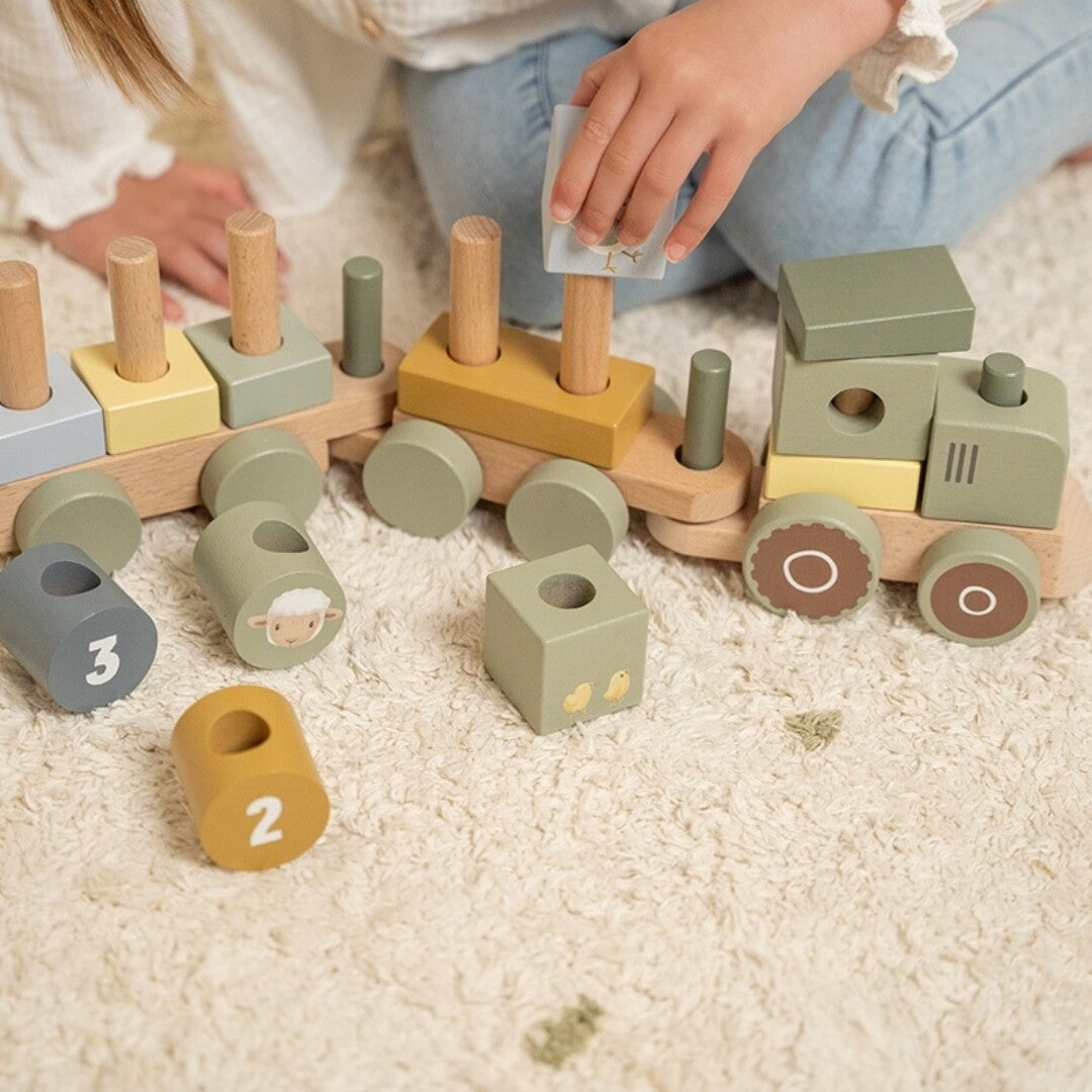 little dutch blokkentrein tractor | LD7154 | 3