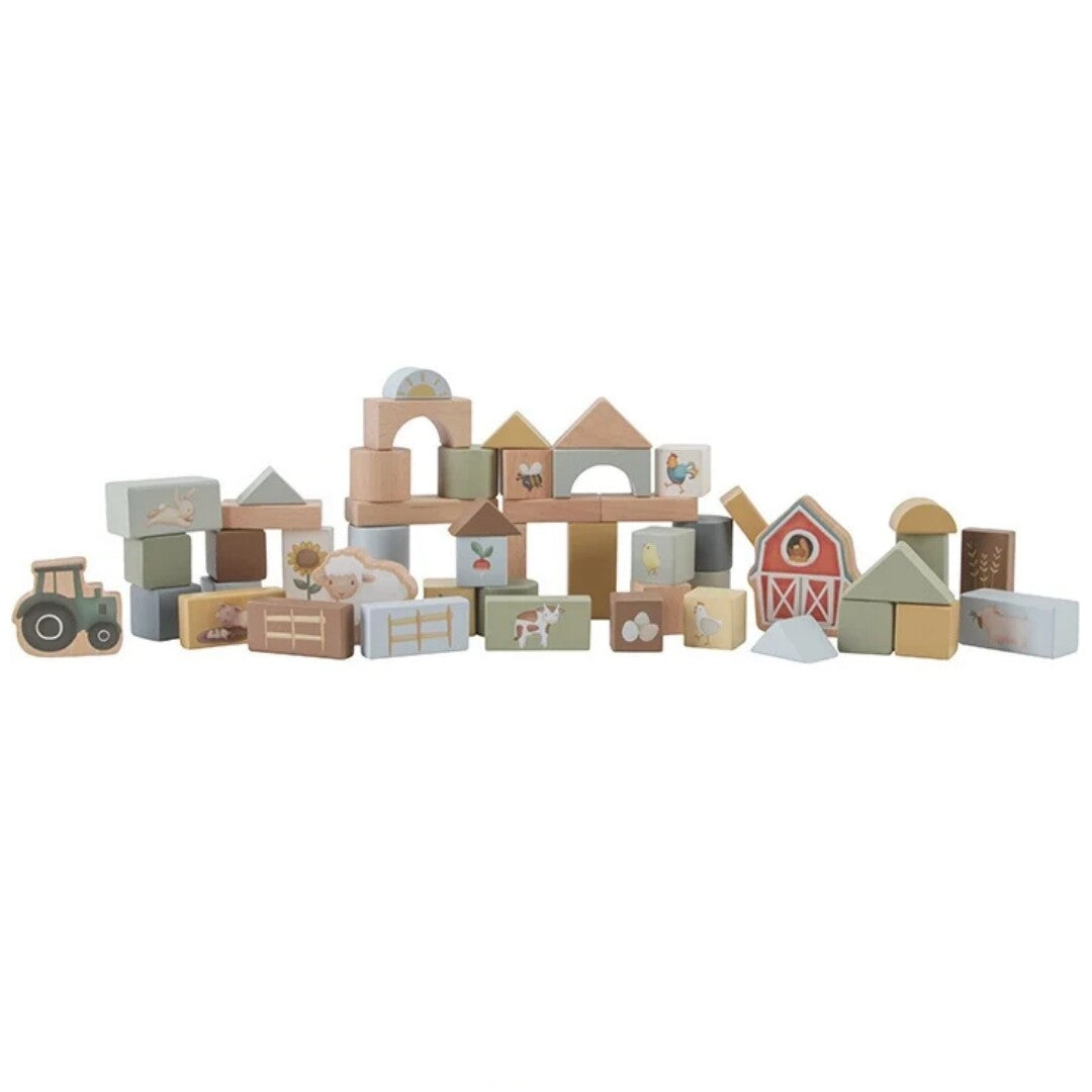 little dutch bouwblokken little farm - 50-delig | LD7145 | 0