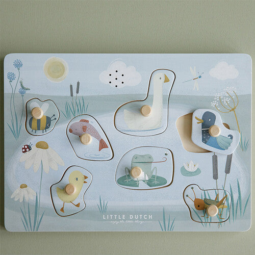 little dutch knoppuzzel met geluid little goose - 7st | LD4763 | 1