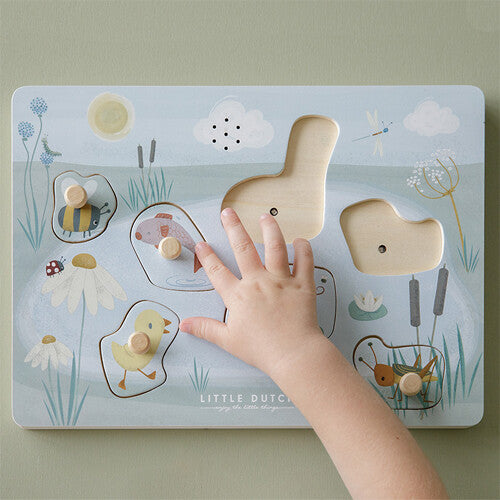 little dutch knoppuzzel met geluid little goose - 7st | LD4763 | 2