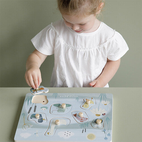 little dutch knoppuzzel met geluid little goose - 7st | LD4763 | 3