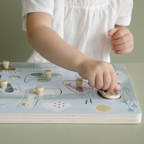 little dutch knoppuzzel met geluid little goose - 7st | LD4763 | 4