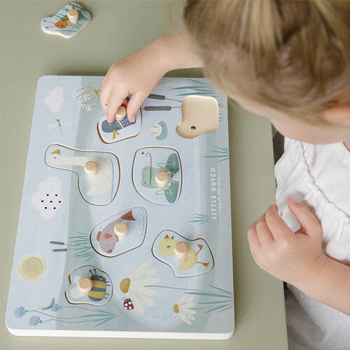 little dutch knoppuzzel met geluid little goose - 7st | LD4763 | 5