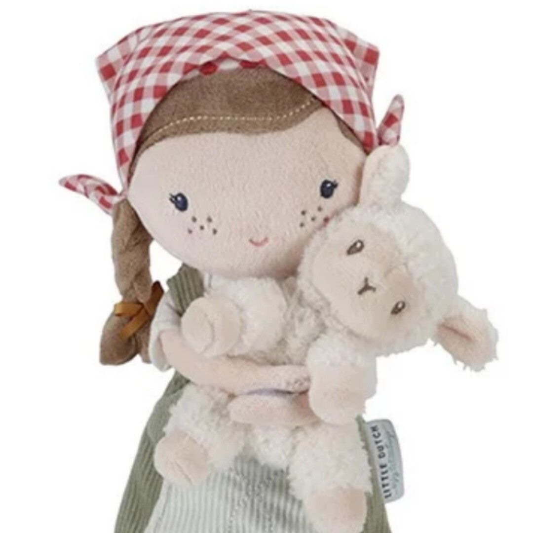 little dutch lappenpop rosa - boerin - 35 cm | LD4565 | 3