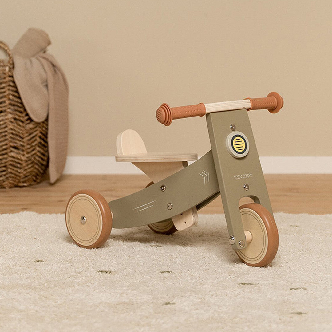 little dutch loopfiets driewieler - olijf   | LD7124  | 5