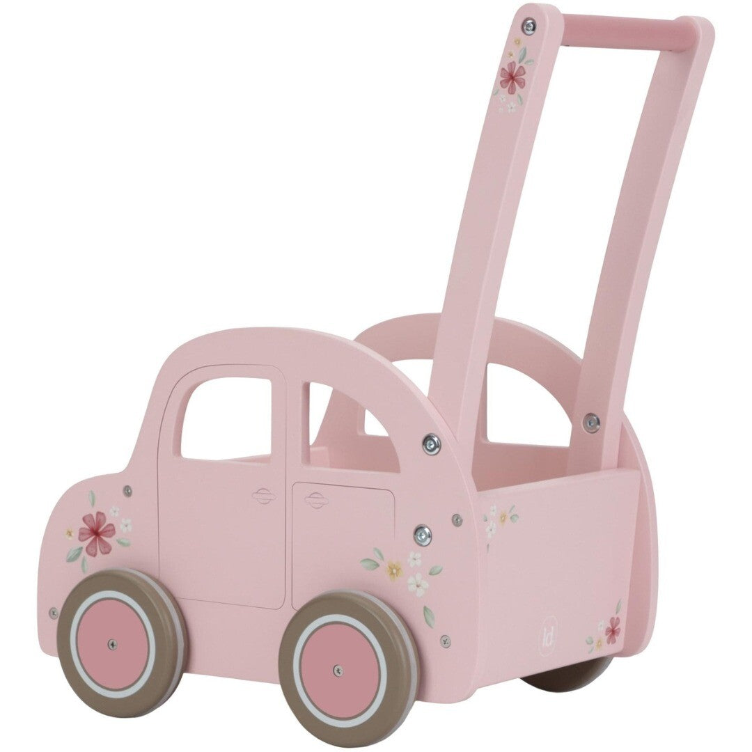 little dutch loopwagen auto roze | LD7128 | 5
