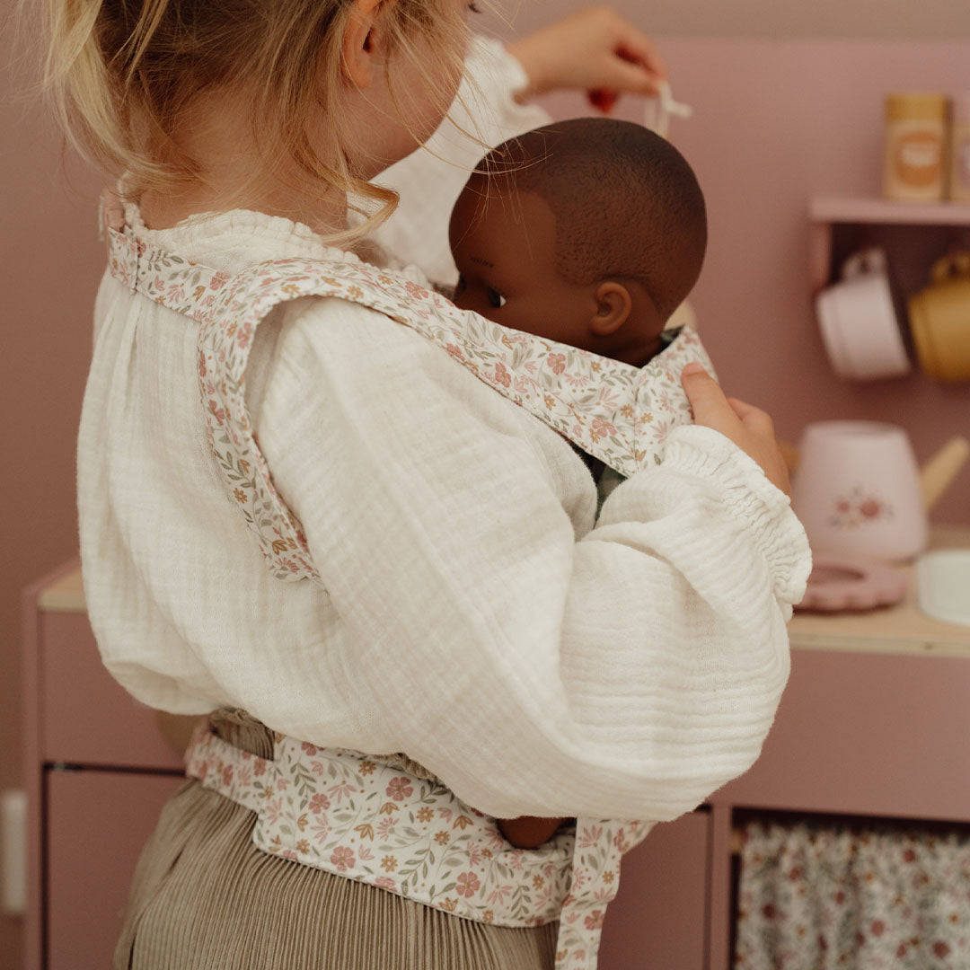 LD4590 | little dutch poppendraagzak - soft flowers | 3