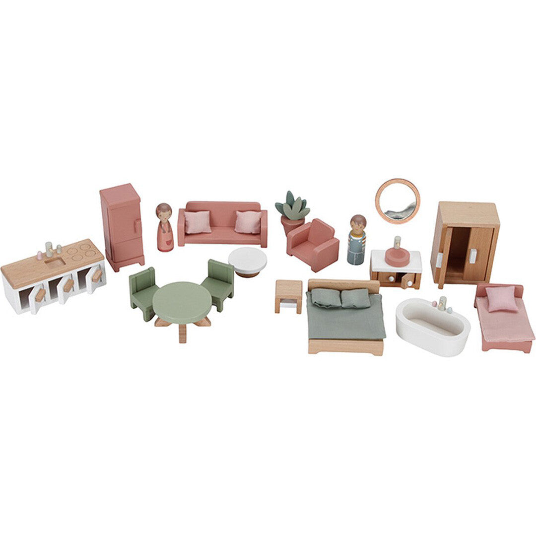 little dutch poppenhuis gemeubileerd - medium | LD7117 | 4