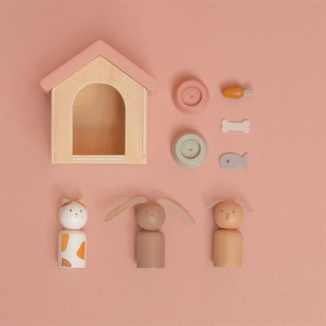 little dutch poppenhuis huisdieren - 9-delig | LD7120 | 2