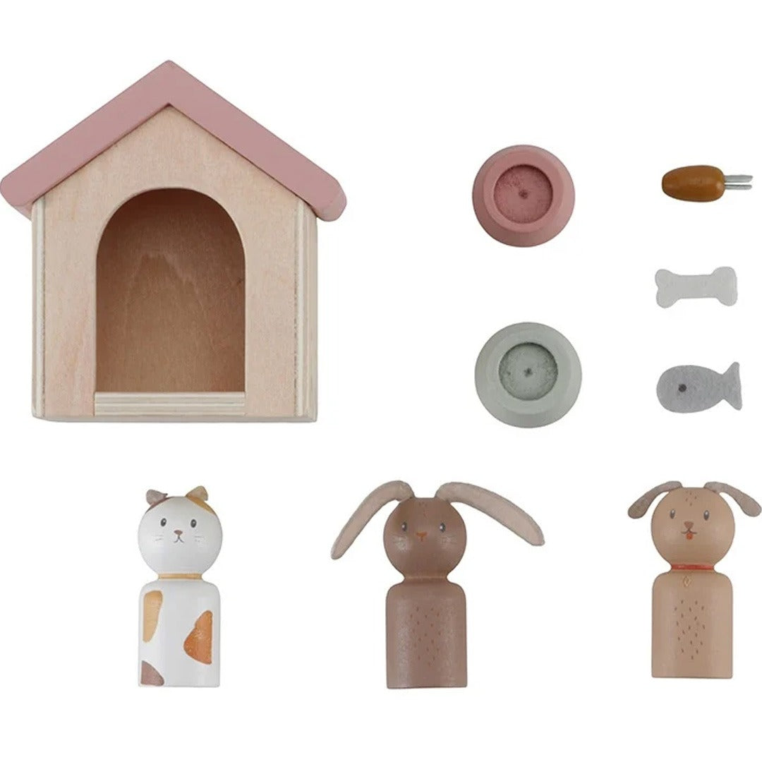little dutch poppenhuis huisdieren - 9-delig | LD7120 | 3