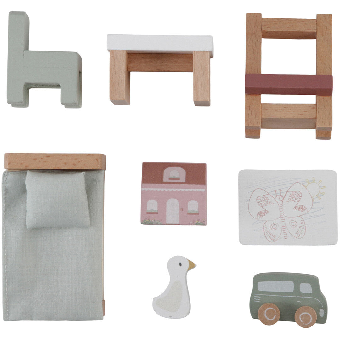 little dutch poppenhuis kinderkamer - 8-delig | LD7119 | 1