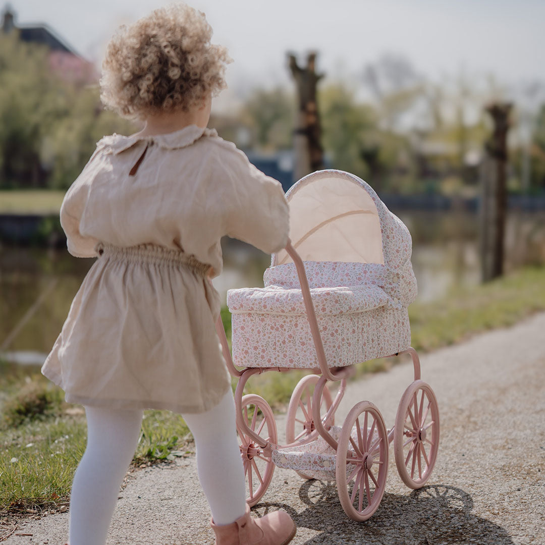 LD4586 | little dutch poppenwagen - soft flowers | 2