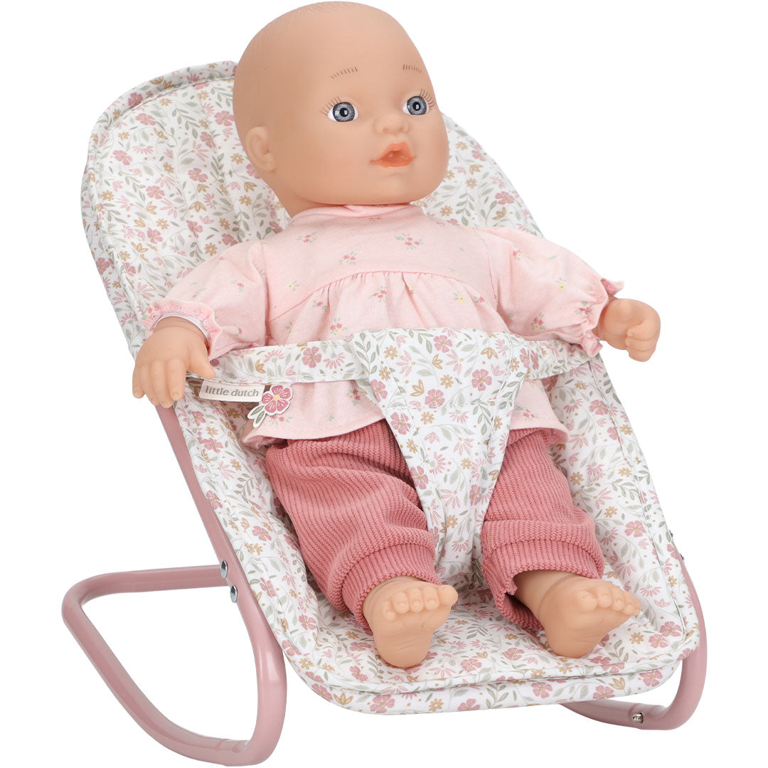 LD4587 | little dutch poppenwipstoel - soft flowers | 6
