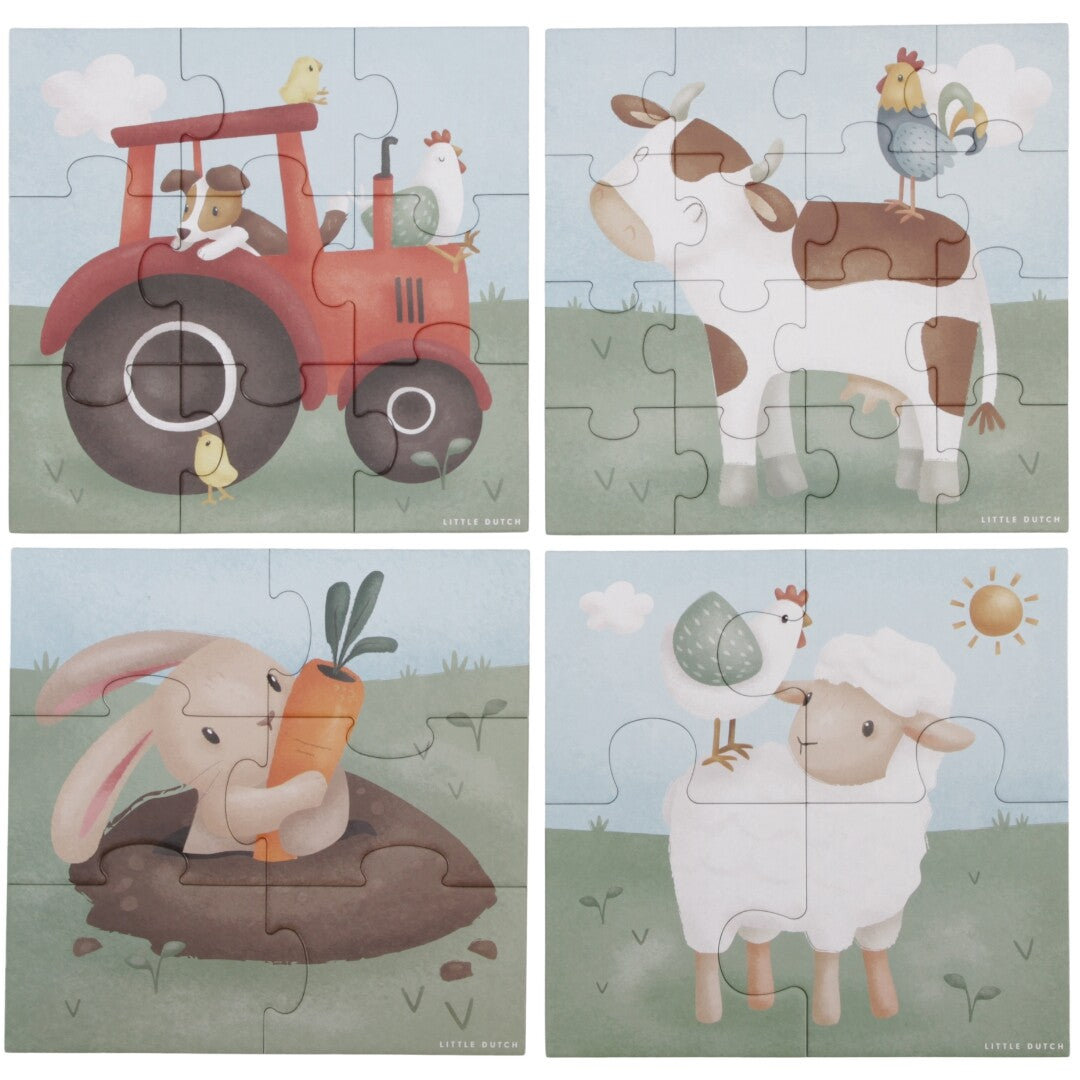 little dutch puzzel little farm - 4, 6, 9, 16st | LD7153 | 1