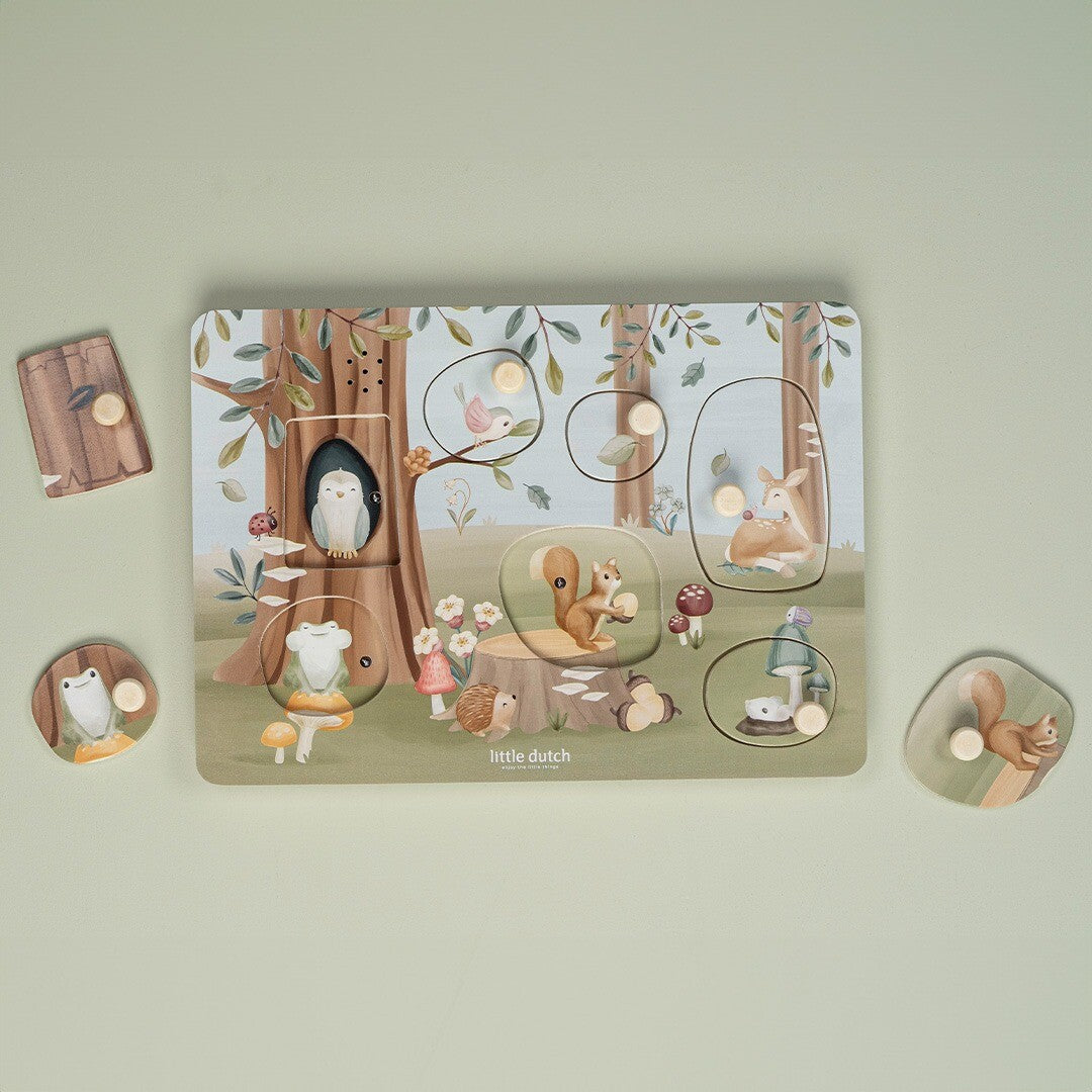 little dutch puzzel met geluid forest friends - 7st | LD7240 | 1