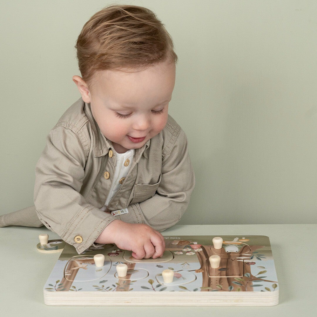 little dutch puzzel met geluid forest friends - 7st | LD7240 | 2