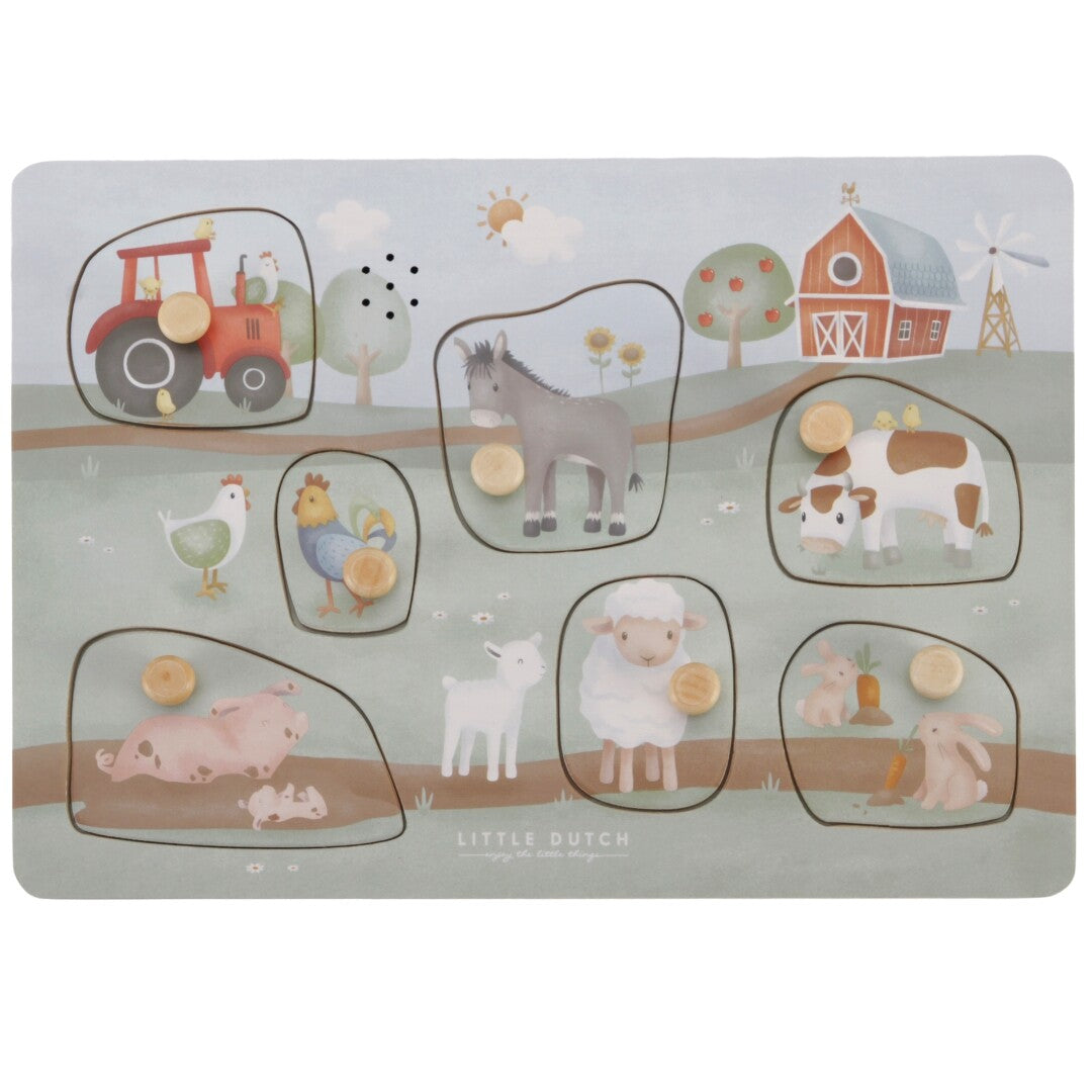 little dutch puzzel met geluid little farm - 7st | LD7140 | 0