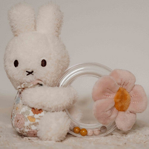 little dutch ringrammelaar nijntje - vintage little flowers | NIJN753 | 1