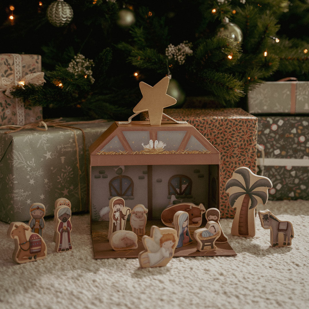 little dutch speelkoffer kerststal - 15-delig | LD4879 | 3