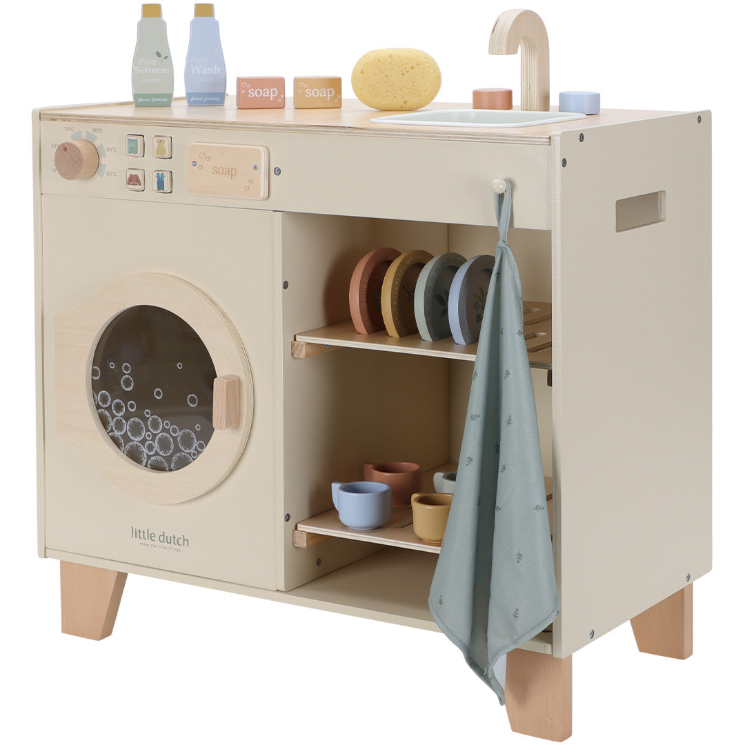 LD2497| little dutch spoeleiland met wasmachine - 15-delig | 1