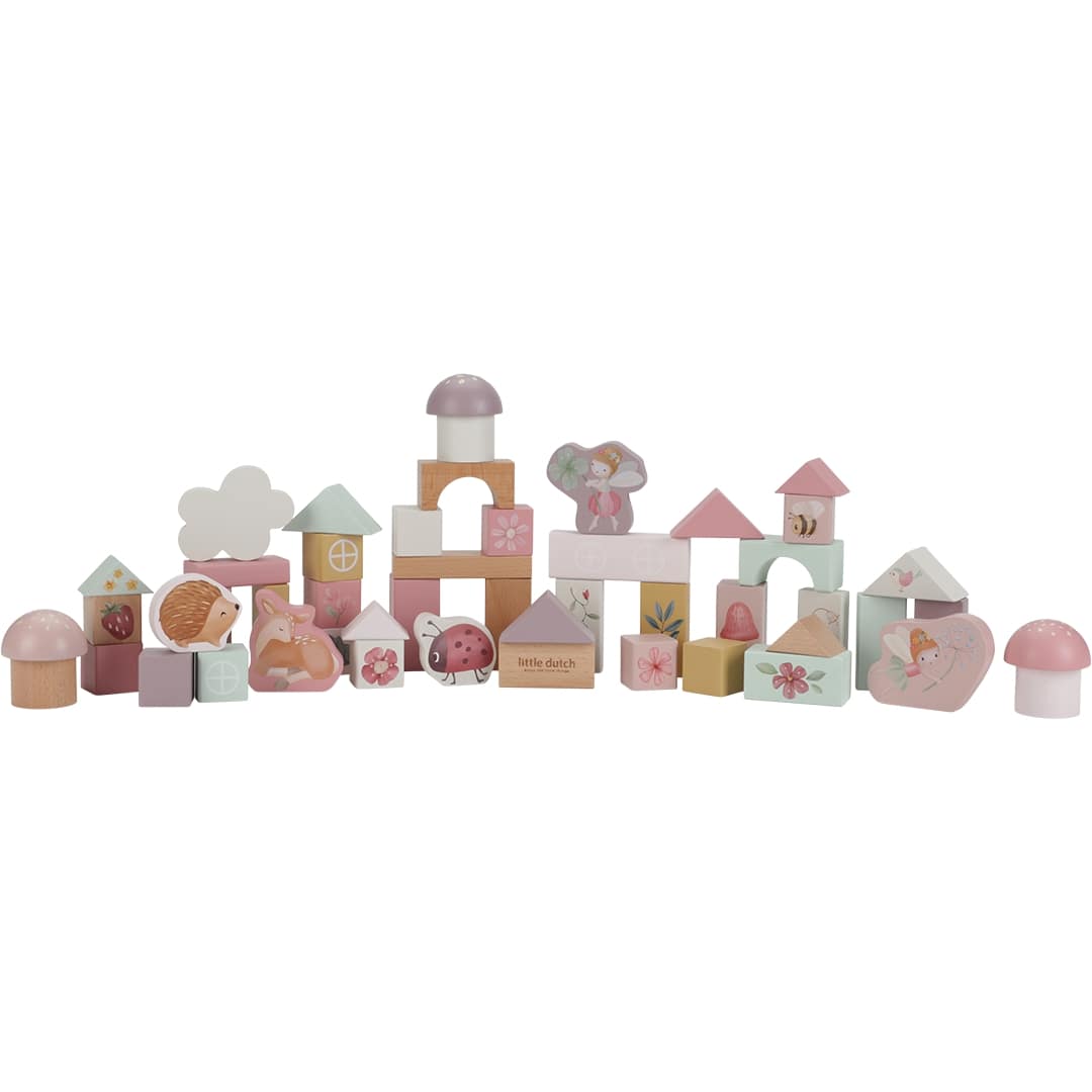 little dutch stapelblokken fairy garden - 50 delig | LD7345 | 0