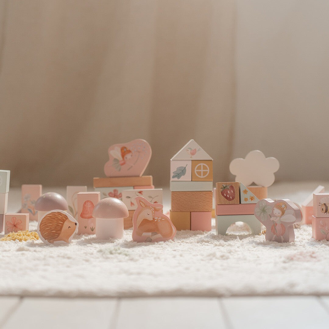 little dutch stapelblokken fairy garden - 50 delig | LD7345 | 2