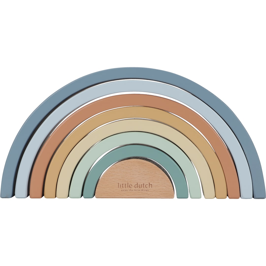 little dutch stapeltoren regenboog - forest friends | LD7237 | 0
