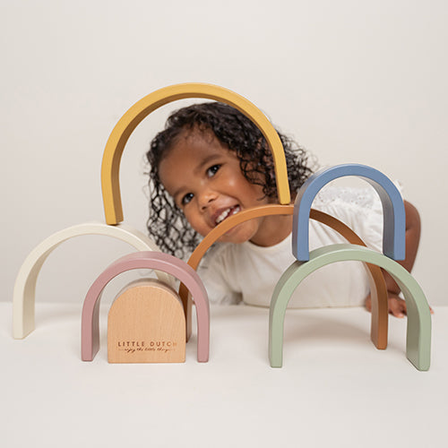 little dutch stapeltoren regenboog - vintage | LD7100 | 5