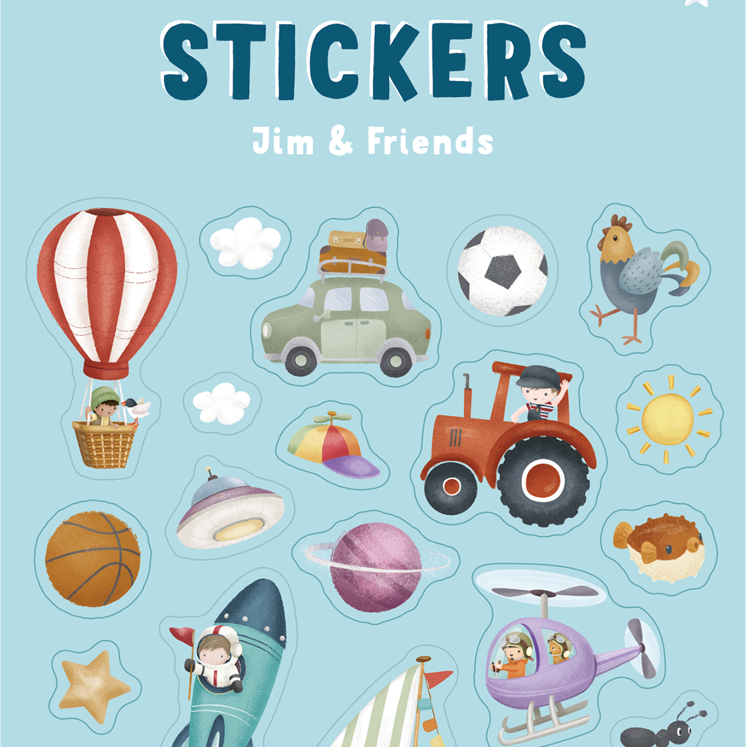 little dutch stickers jim and friends | 100747 | 1