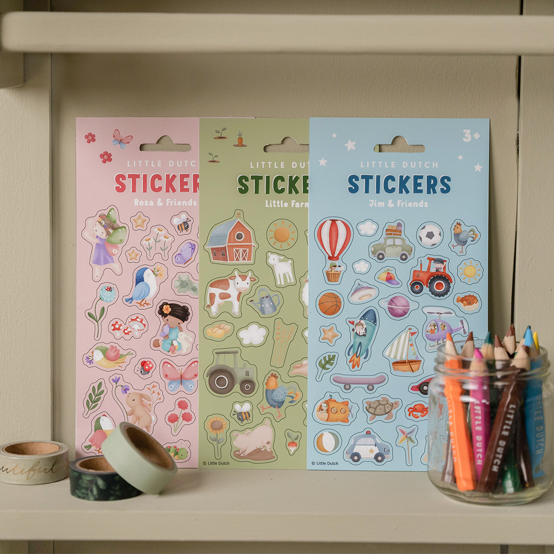 little dutch stickers jim and friends | 100747 | 3