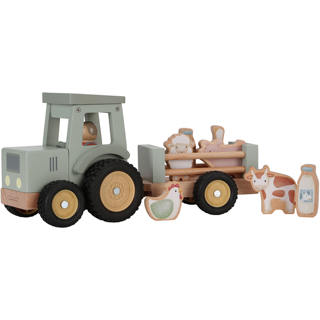 little dutch tractor met aanhangwagen | LD7149 | 0