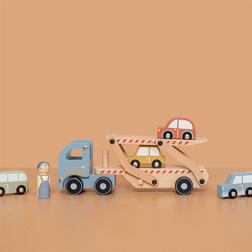 little dutch transportwagen met auto's en poppetje | LD7095 | 4