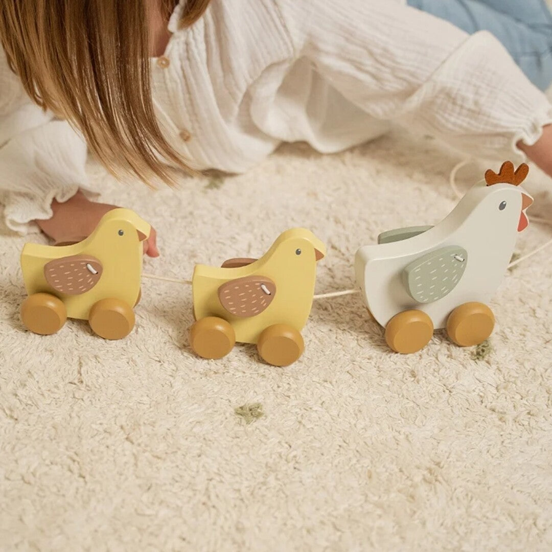 little dutch trekfiguur kippen | LD7130 | 2
